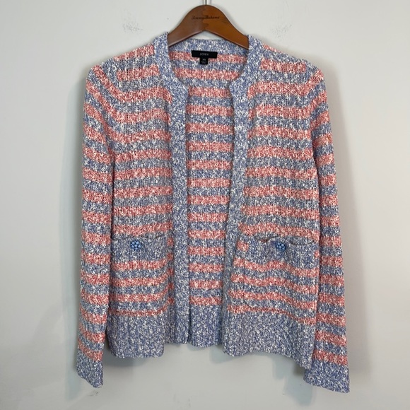 J. Crew Sweaters - J. Crew open front striped cardigan